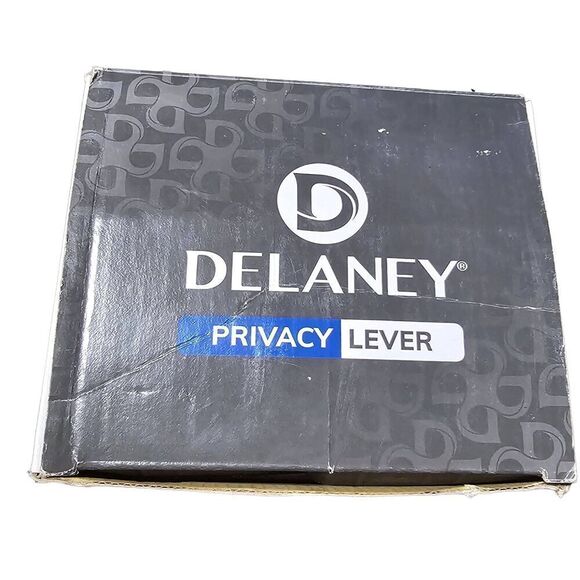 Delaney Privacy Lever Handle Set Bed/ Bathroom Doors Polished Chrome D22526 NEW - Picture 8 of 8